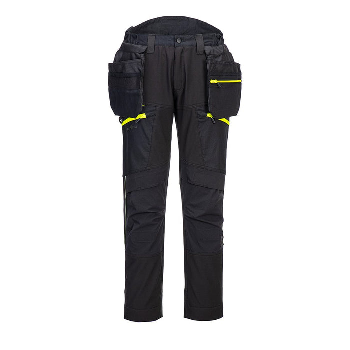 DX450- DX4 Detachable Holster Pocket Softshell Trousers Black