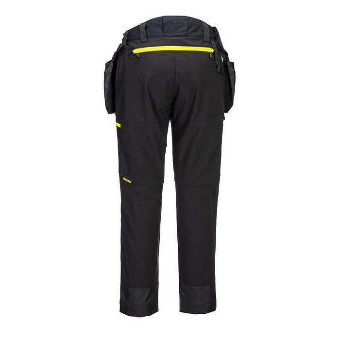 DX450- DX4 Detachable Holster Pocket Softshell Trousers Black