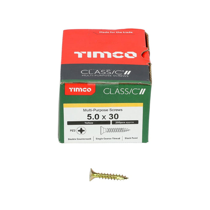 Timco - Classic Screw PZ2 CSK ZYP
5.0 x 30 - box of 200