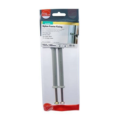 Timco - Nylon Frame Fixing - ZYP
10.0 x 140 - 2 PCS